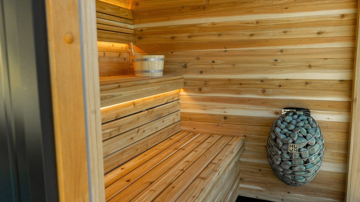 Crane Install for Tight-Fit Mini Mode Sauna