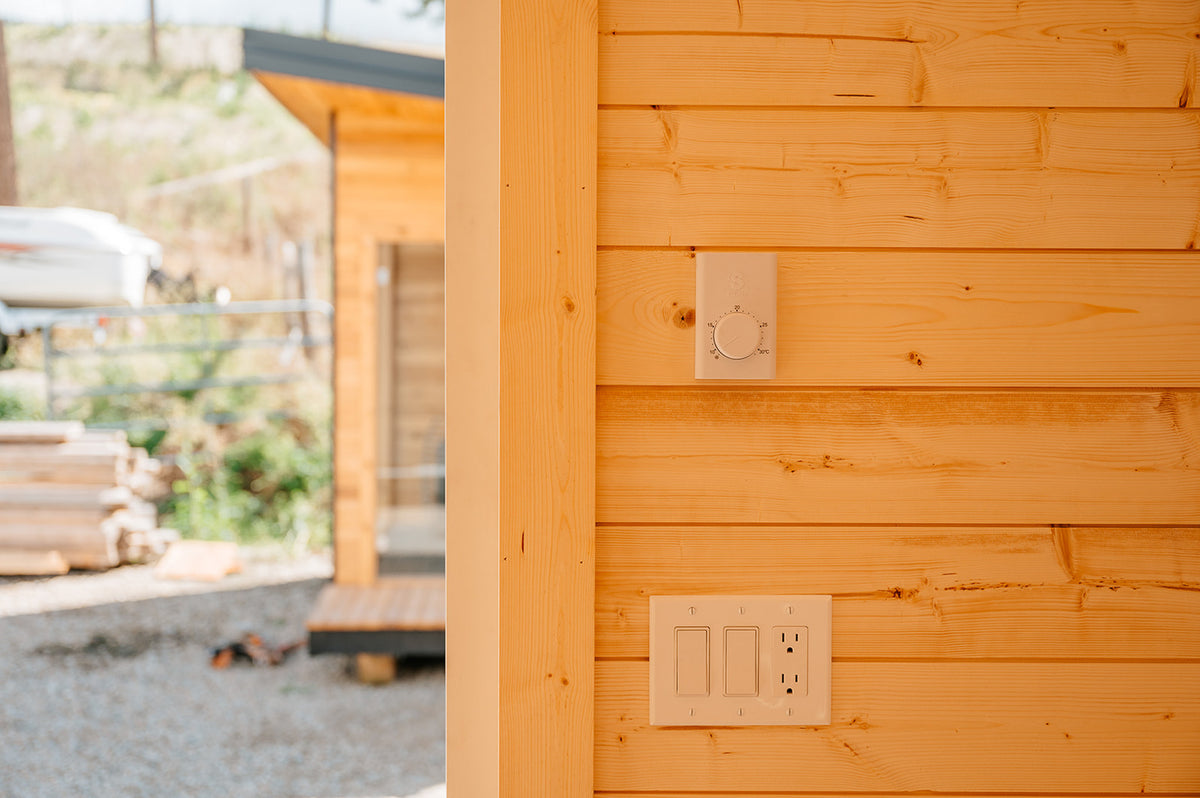 Modern Backyard Office Bunkie Crane Install