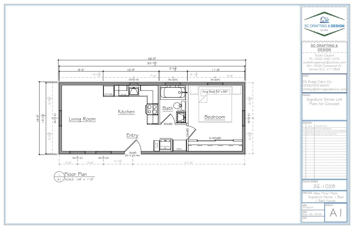 14' x 36' 1 Bedroom - Signature Line