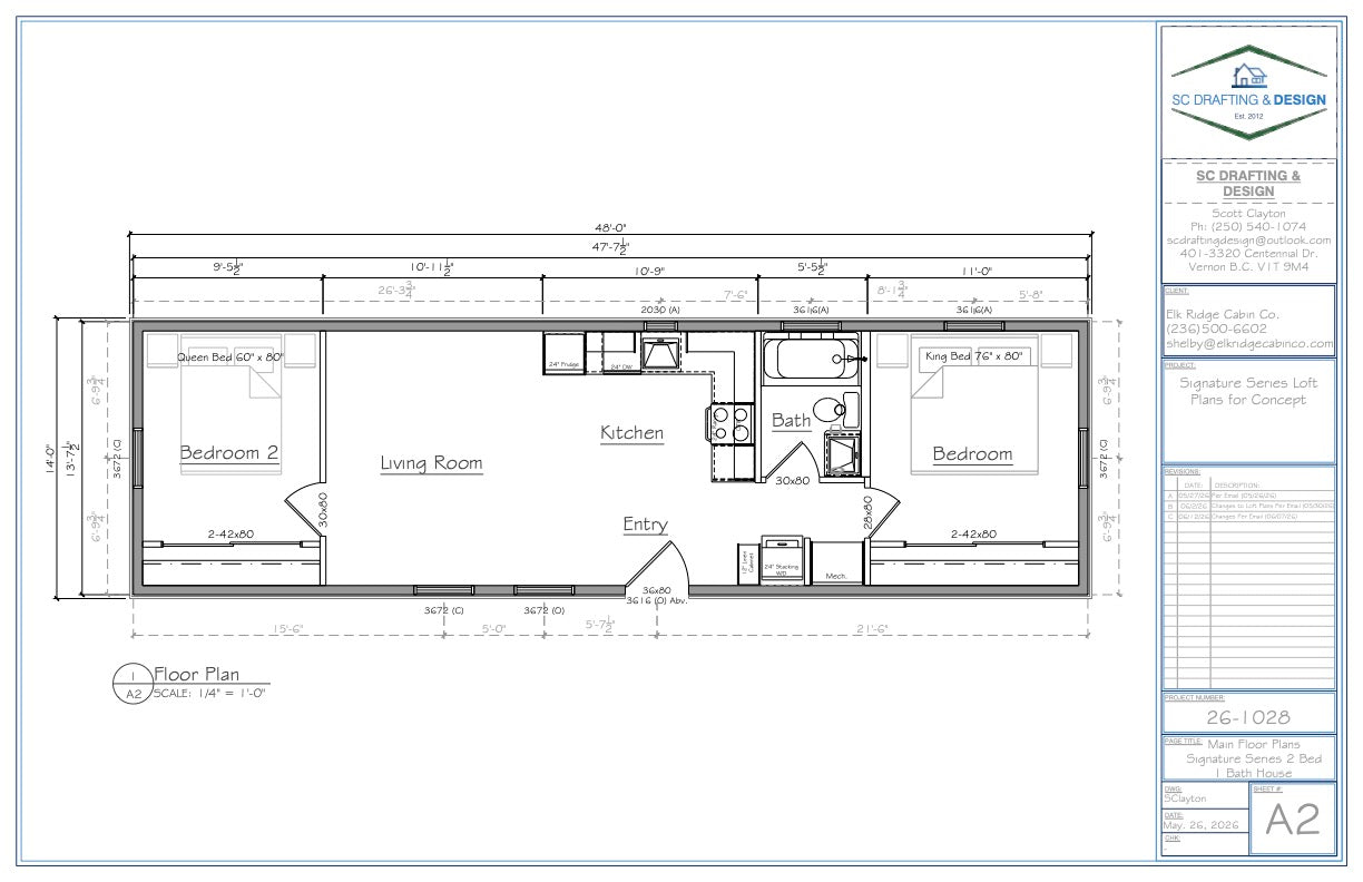 14' x 48' 2 Bedroom - Signature Line