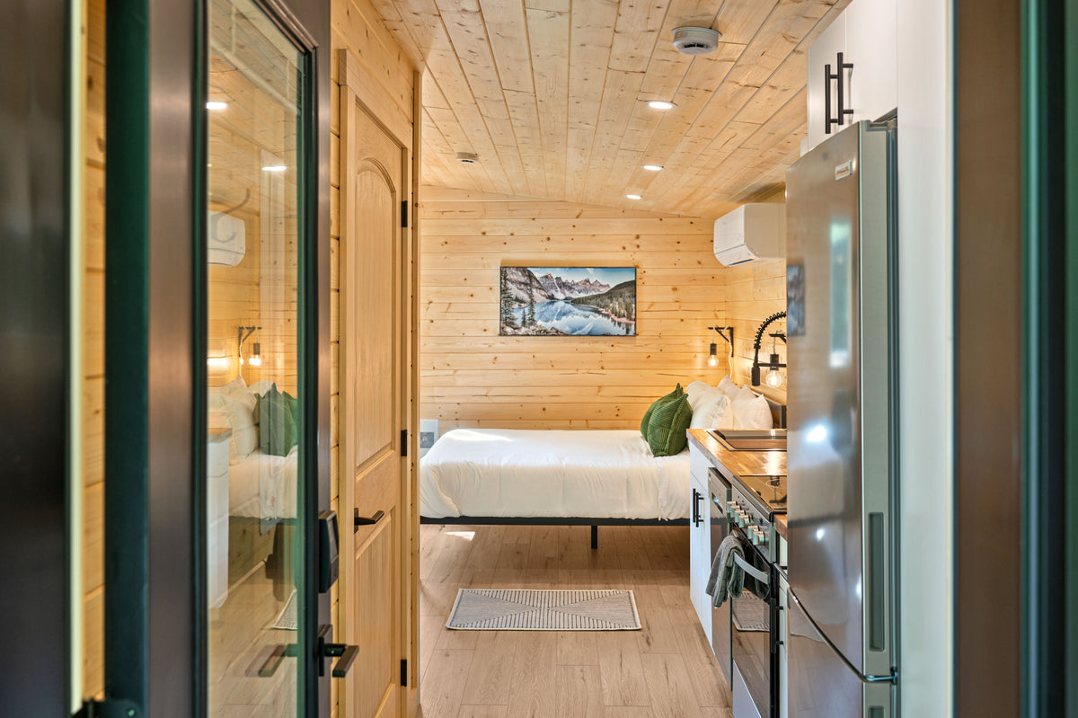 Pair of Slope Cabins for Boutique Lodging