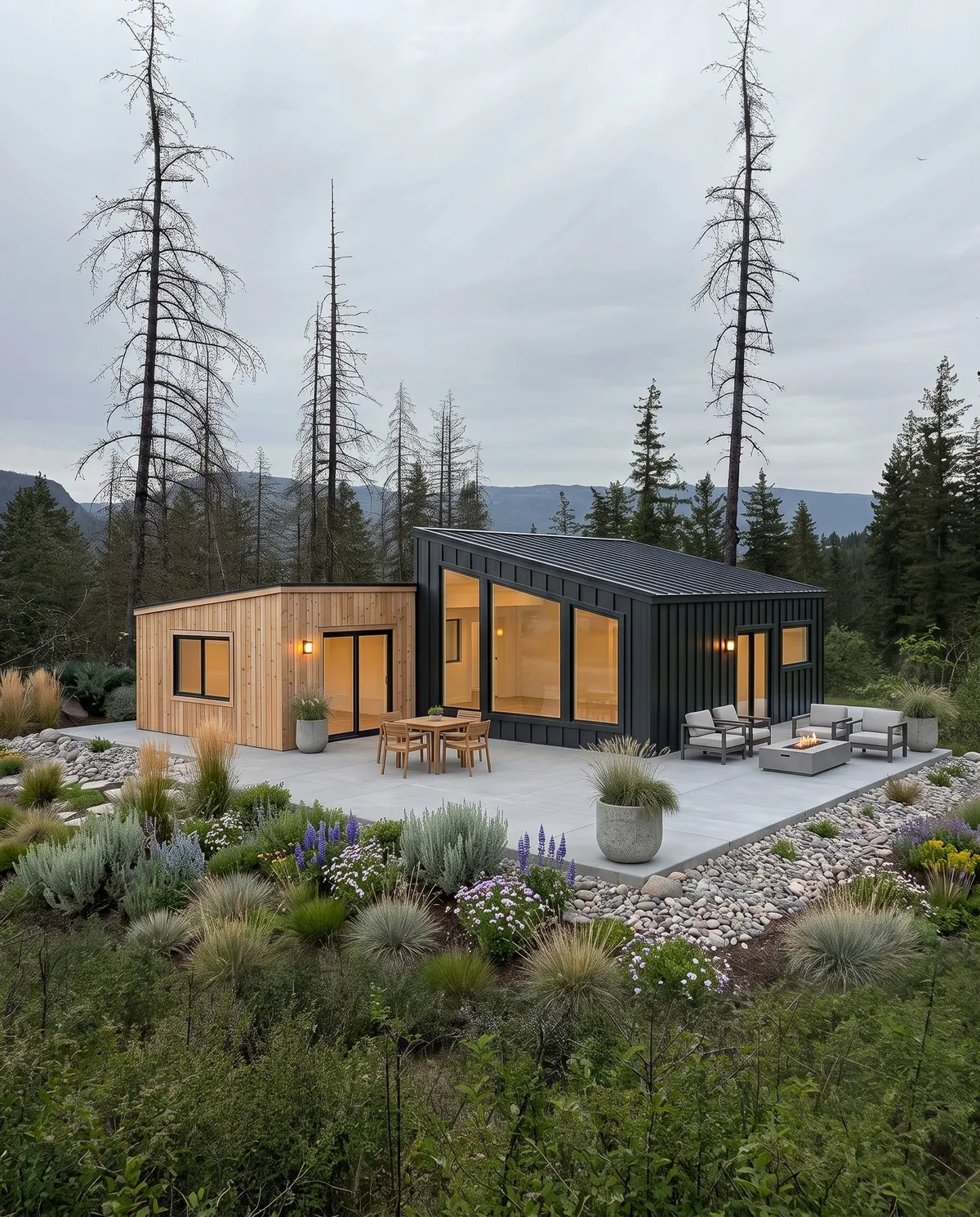 A modern home on a North Okanagan lot
