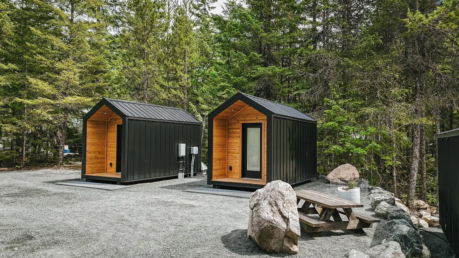 Pair of Peak Bunkies & Washroom for a Remote Property