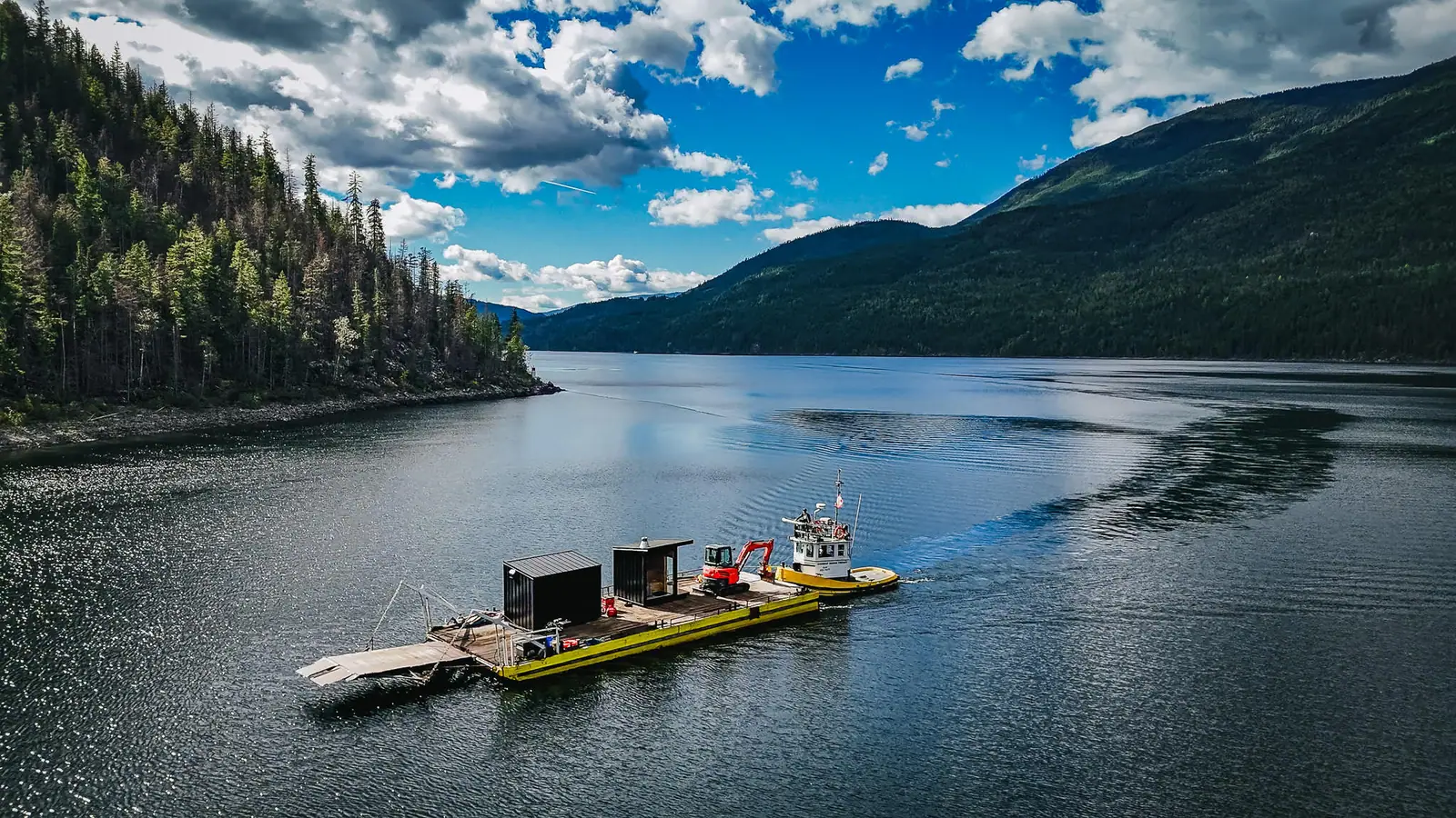 Stunning Barge-In Sauna Water-Access-Only Project