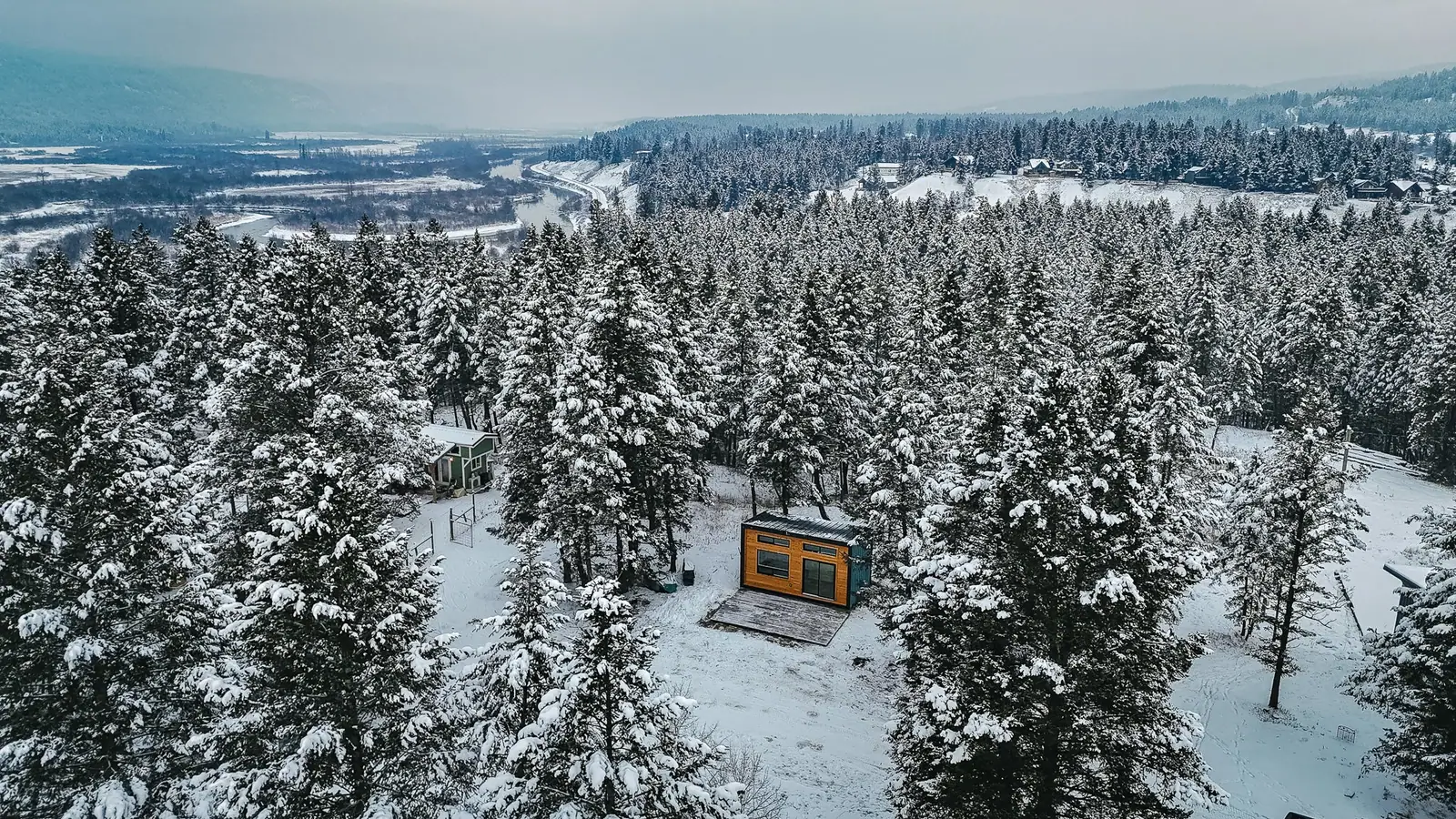 Modern Cabin Winter Install to Replace RV Pad